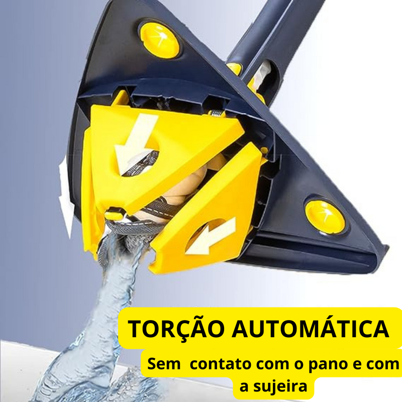 Mop de Limpeza Triangular 360° + Refil - Mercado Maia