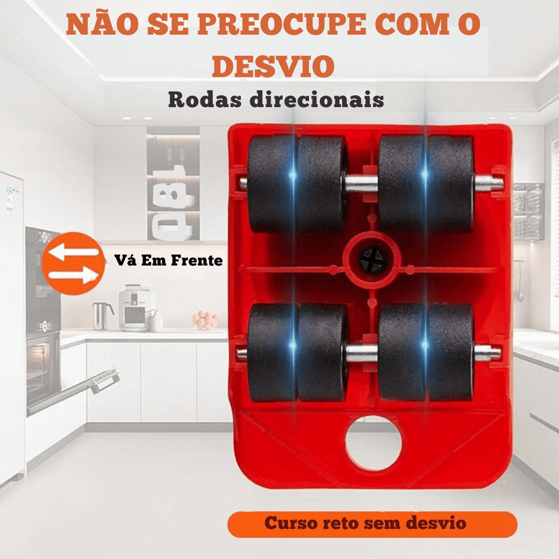 Movedor e Levantador para Móveis Kit 5Pçs - Mercado Maia