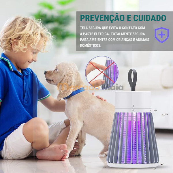 Luminária Mata Mosquito Led Ultravioleta - Mercado Maia