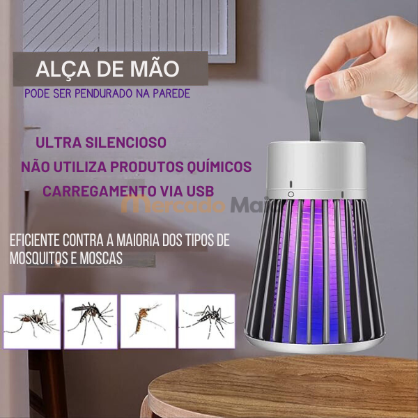 Luminária Mata Mosquito Led Ultravioleta - Mercado Maia