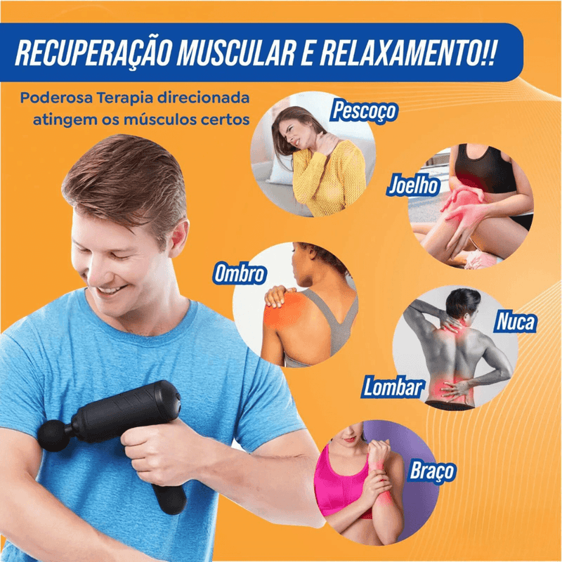 Mini Pistola De Massagem e Relaxamento Muscular - Mercado Maia