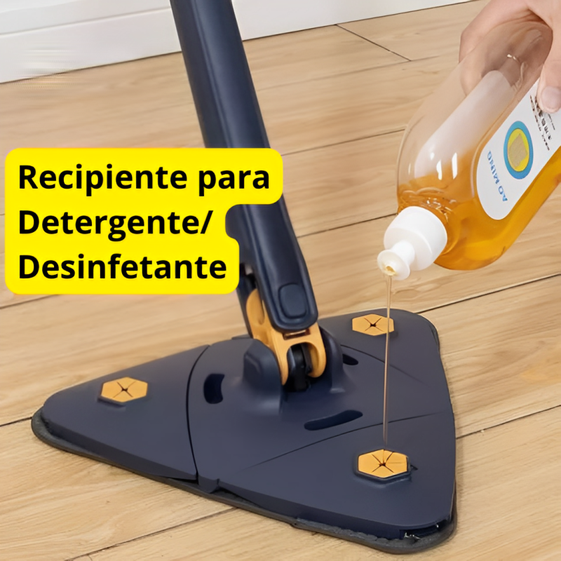 Mop de Limpeza Triangular 360° + Refil - Mercado Maia