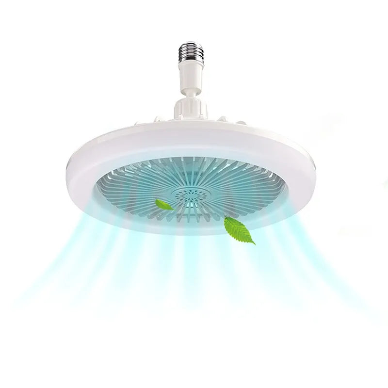 Lâmpada Com Ventilador e Luz De Teto Com Controle Ultra Silencioso Led 30w - Mercado Maia