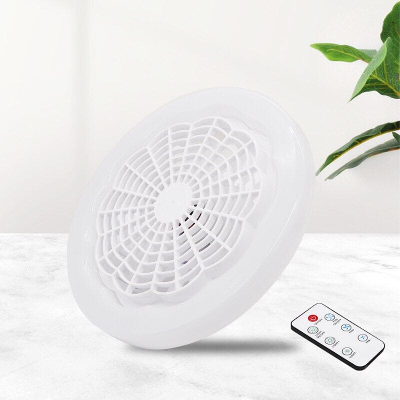 Lâmpada Com Ventilador e Luz De Teto Com Controle Ultra Silencioso Led 30w - Mercado Maia