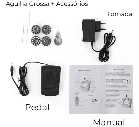 Mini Maquina Costura Portátil Elétrica - Mercado Maia