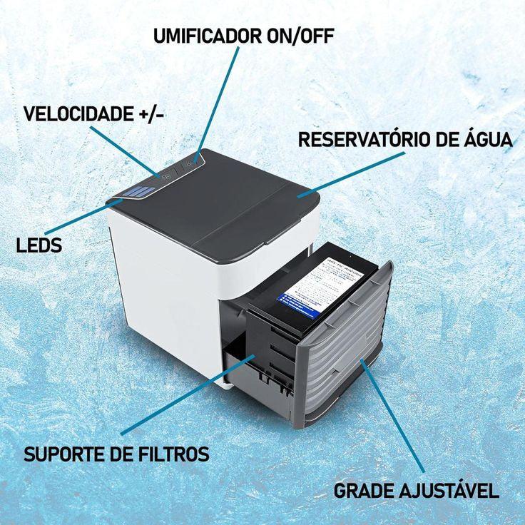 Mini Ar Condicionado Climatizador e Umidificador - Mercado Maia