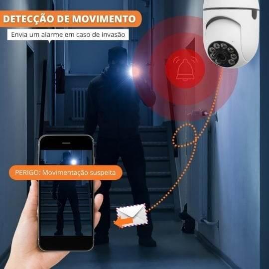 Câmera de Segurança Full HD Wi - Fi Inteligente 360° - Mercado Maia