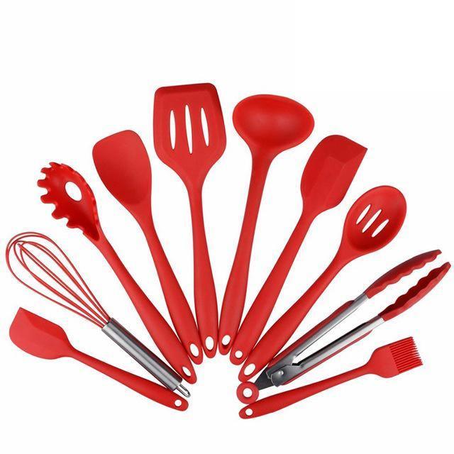 Conjunto de Utensílios em Silicone - Mercado Maia