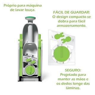 Cortador e Fatiador de Alimentos Profissional Multifuncional com 5 Laminas em Inox - Mercado Maia