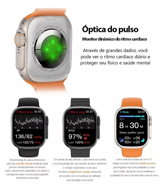 Relógio Smartwatch Ultra Series 8 Sports - Mercado Maia